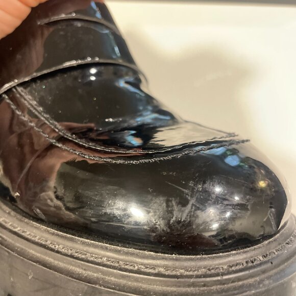 Steve Madden Obsidian Chunky Loafers in Black - Size 9M - Picture 3 of 3